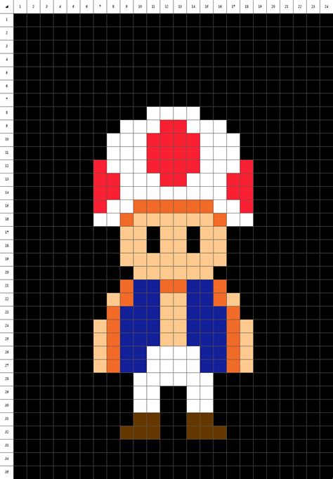 Toad • Mario • Pixel art