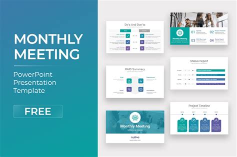 If you looking for a clean Monthly Meeting Free PowerPoint Template ...