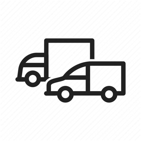 Cargo, delivery, fleet, freight, parked, trucks, vehicle icon - Download on Iconfinder