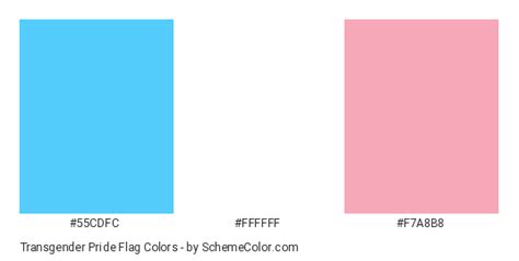 Transgender Pride Flag Color Scheme » Blue » SchemeColor.com