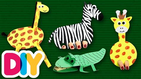 4 Exciting Jungle Animals | Crafts for Parents | Fast-n-Easy | DIY Labs - YouTube