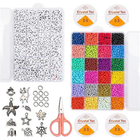 Jewelry Making Supplies, Alphabet Beads and Charms (5,026 Pieces Total ...