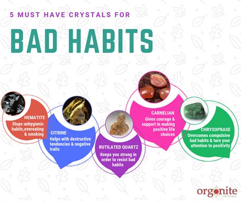 5 Must Have Crystals For Bad Habits | Crystals, Orgonite, Energy pyramid