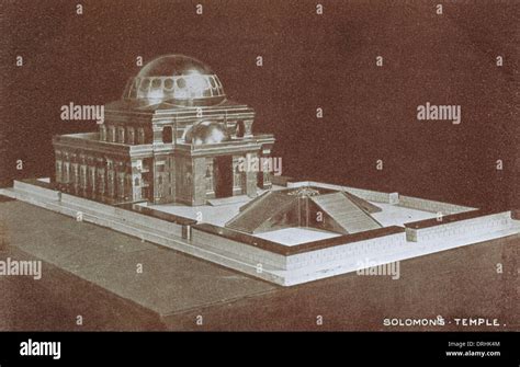 Reconstruction Model of Solomon's Temple Stock Photo - Alamy