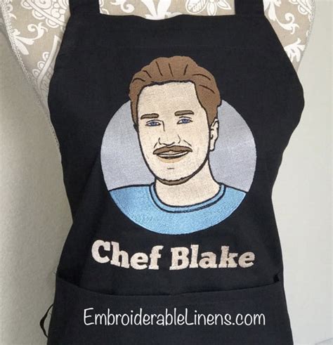 Custom Embroidered Apron, with your choice of Words, Font and Thread ...