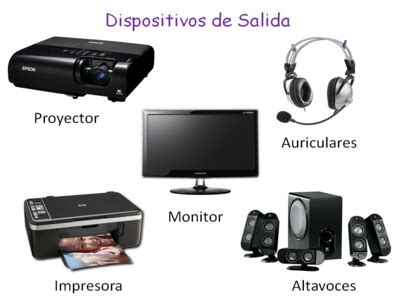 Algunos dispositivos de salida de información de un ordenador. | Dispositivo de salida ...