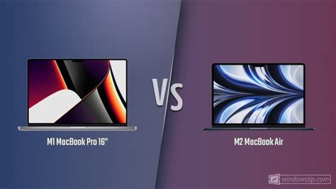 M1 MacBook Pro 16” vs. M2 MacBook Air: Full specs comparison