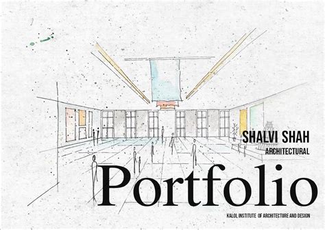 Architecture Portfolio Cover Page Design