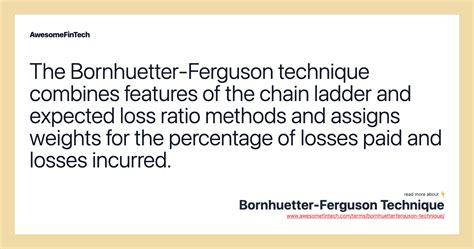 Bornhuetter-Ferguson Technique | AwesomeFinTech Blog