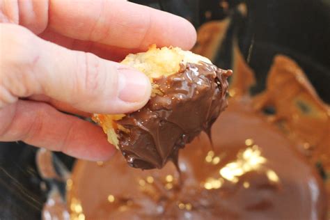 Recipe: Chocolate Dipped Macaroons - One Hundred Dollars a Month