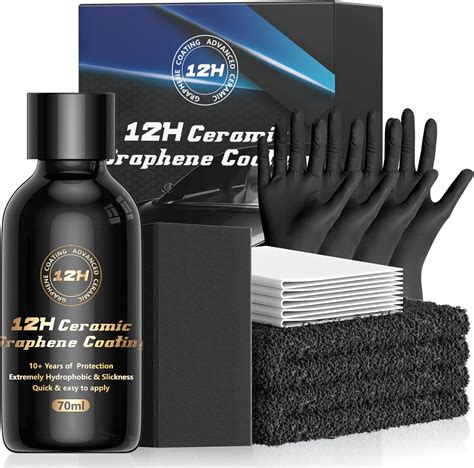 Amazon.com: Graphene Ceramic Coating for Cars (70ml) - 𝟏𝟐𝐇 𝐀𝐝𝐯𝐚𝐧𝐜𝐞𝐝 ...