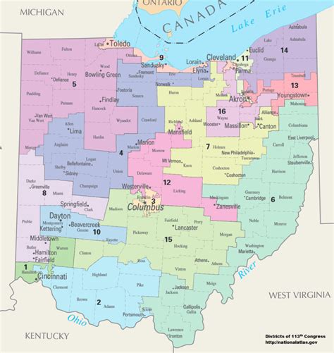 Gerrymandering in Ohio's Congressional Districts [800x800] : r/MapPorn