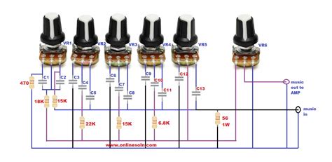 DIY Passive Equalizer Circuit Diagram 5 Band - how to make Equalizer Cir...