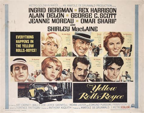 The Yellow Rolls-Royce Original 1965 U.S. Half Sheet Movie Poster ...