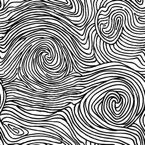 Abstract Swirl Line Doodle Seamless Pattern. Wooden Wave Texture... Royalty Free Cliparts ...