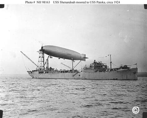 USS Shenandoah Moored at Sea | Historical airship photo from… | Flickr