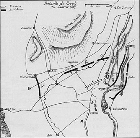 Map of the battle of Rivoli - napoleon.org