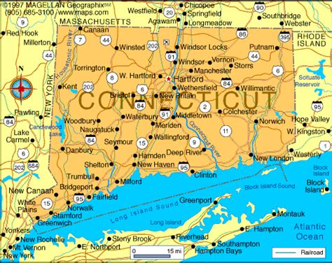 Connecticut Map | Infoplease