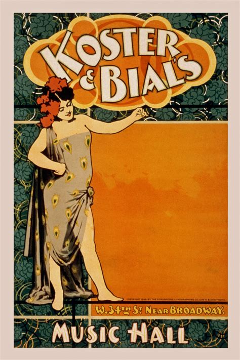 Vintage Music Hall Poster Free Stock Photo - Public Domain Pictures