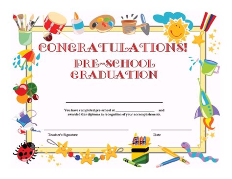 Free Preschool Graduation Invitation Template