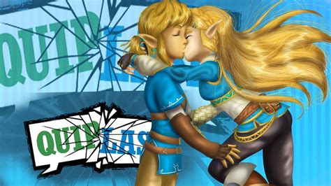 Gooby doing art stream-BotW Link and Zelda kiss #1 - YouTube