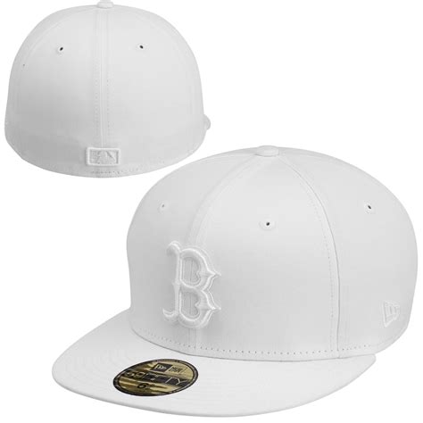 Men's Boston Red Sox New Era White Tonal 59FIFTY Fitted Hat