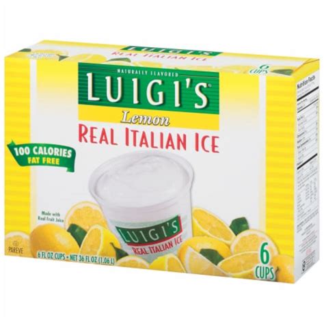 Luigi's® Lemon Italian Ice, 6 ct - King Soopers