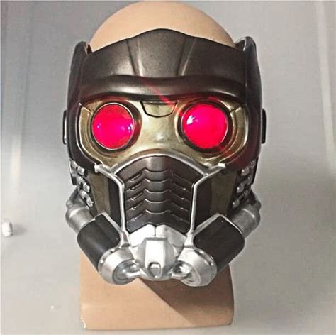 Guardians of the Galaxy Helmet Cosplay Peter Quill Helmet PVC With Led ...