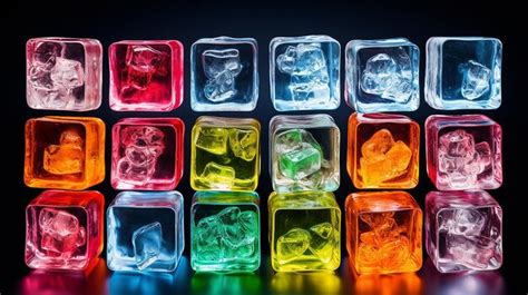 Premium AI Image | Fancy Ice Cubes Creatively Designed Frozen Art