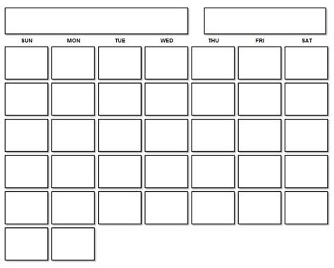 Blank Calendar Template | Printable blank calendar, Blank calendar pages, Printable calendar grid