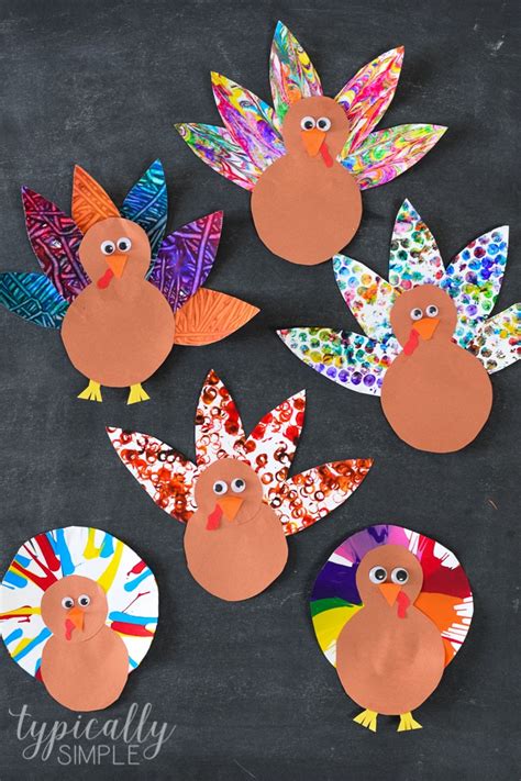 5 Turkey Crafts for Kids - Typically Simple