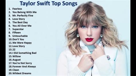 Taylor Swift Top 20 Songs Youtube - Image to u