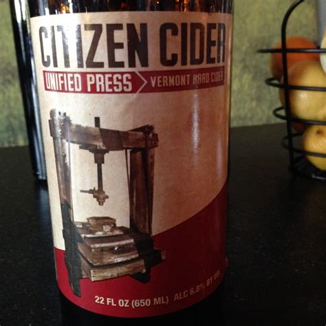 Citizen Cider Unified Press Hard Cider