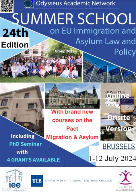 Brussels: Scholarships available for the Summer School on European Law and Policy on Immigration ...