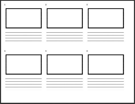 Adobe Illustrator Storyboard Template