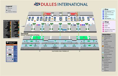 Printable Map Of Dulles International Airport - Free Printable Templates