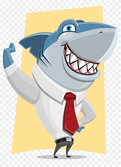 Shark Business Corporate Ocean Png Image - Shark Tank Cartoon Png Clipart (#4574408) - PikPng