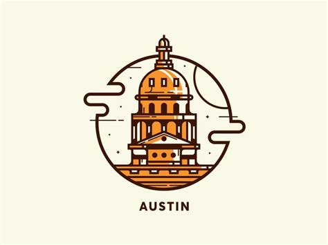 Austin | Illustration design, Logo design, Icon design