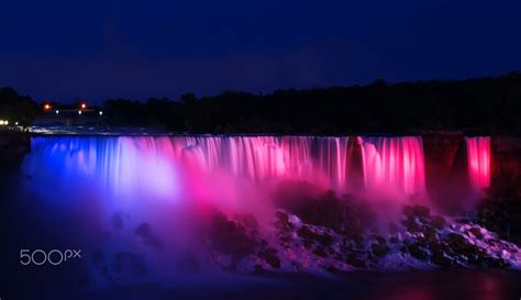 Horseshoe Falls at Night - Horseshoe Falls From Canada Side. | Night, Fall, World