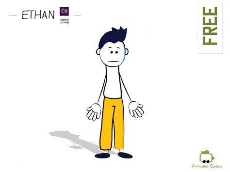 Ethan - Free Puppet for Adobe Character Animator by Katia Stukota on ...