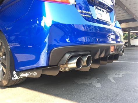 My car looking nice with a new rear diffuser! : r/WRX