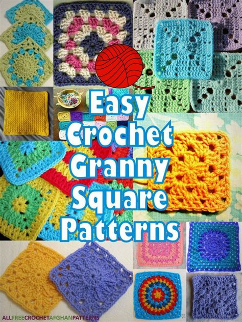 46 Easy Crochet Granny Square Patterns | AllFreeCrochetAfghanPatterns.com