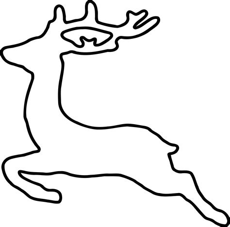 Reindeer Black And White Clipart | Free download on ClipArtMag