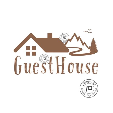 Guest house logo | Логотипы с домом, Визитки, Логотип