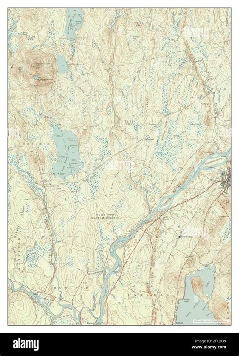 Lincoln, Maine, map 1957, 1:62500, United States of America by Timeless ...