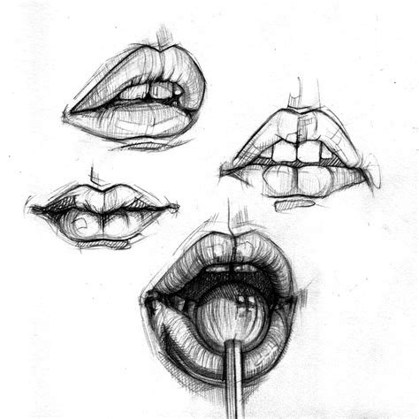 Pin by Naomi quarin on dibujos a lápiz | Lips sketch, Cool art drawings ...