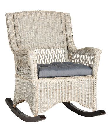 SAFAVIEH Zuma Rocking Chair | Rattan rocking chair, Outdoor rocking chairs, Outdoor wicker ...