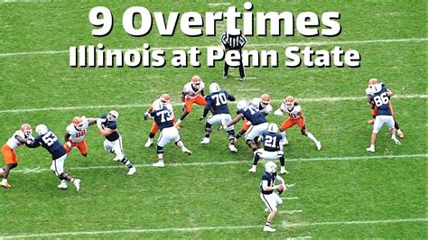 Illinois vs Penn State - 9 Overtimes - College Football - October 23 ...