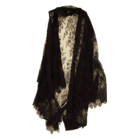 Stevie Nicks Owned Worn Black Lace Shawl