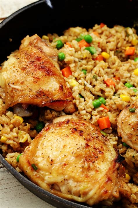 Chicken Rice and Veggies - My Recipe Treasures